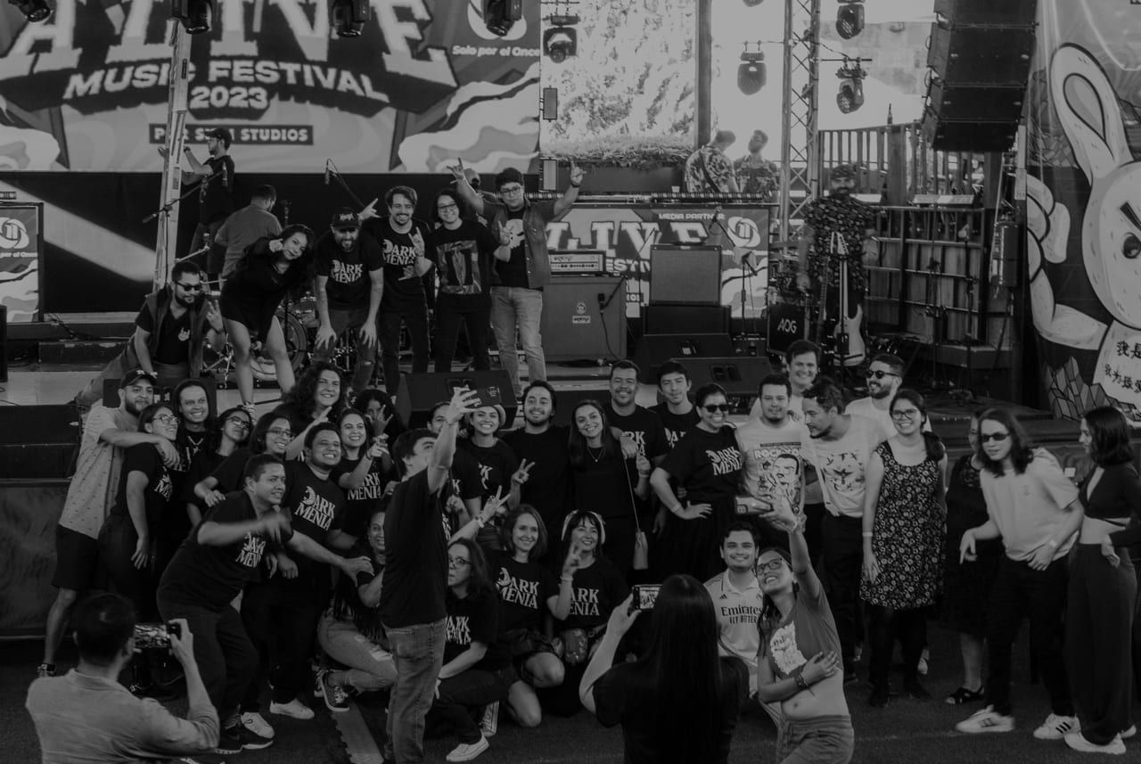Darkmenia fans at Alive Music Festival 2023